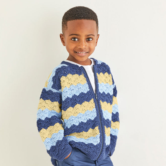 Sirdar Crochet Wave Stitch Jacket Pattern