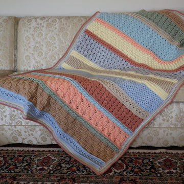 Colorful Cables Throw