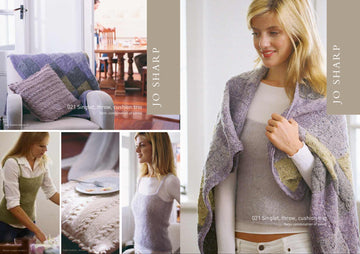 Jo Sharp Singlet, Throw, Cushion Trio Knitting Pattern