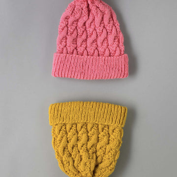 Paintbox Yarns Modern Cable Hat Knitting Pattern