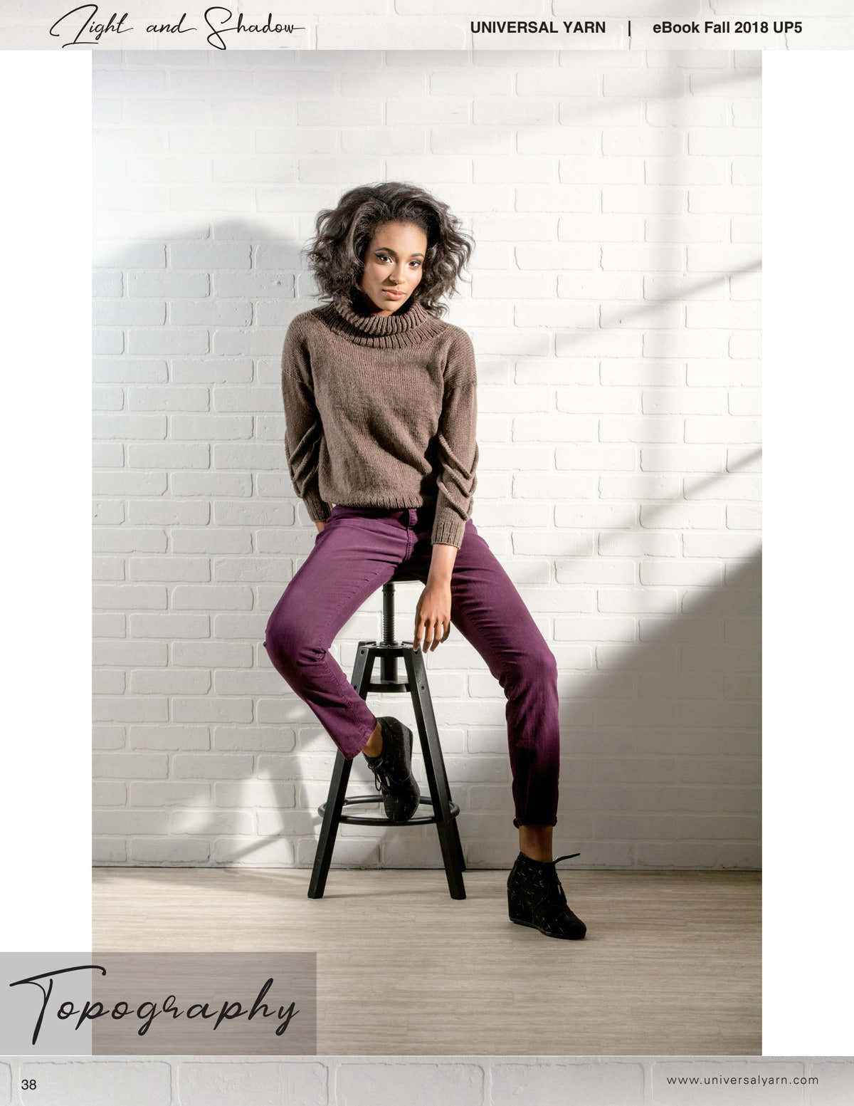 Universal Yarn Topography Jumper Knitting Pattern