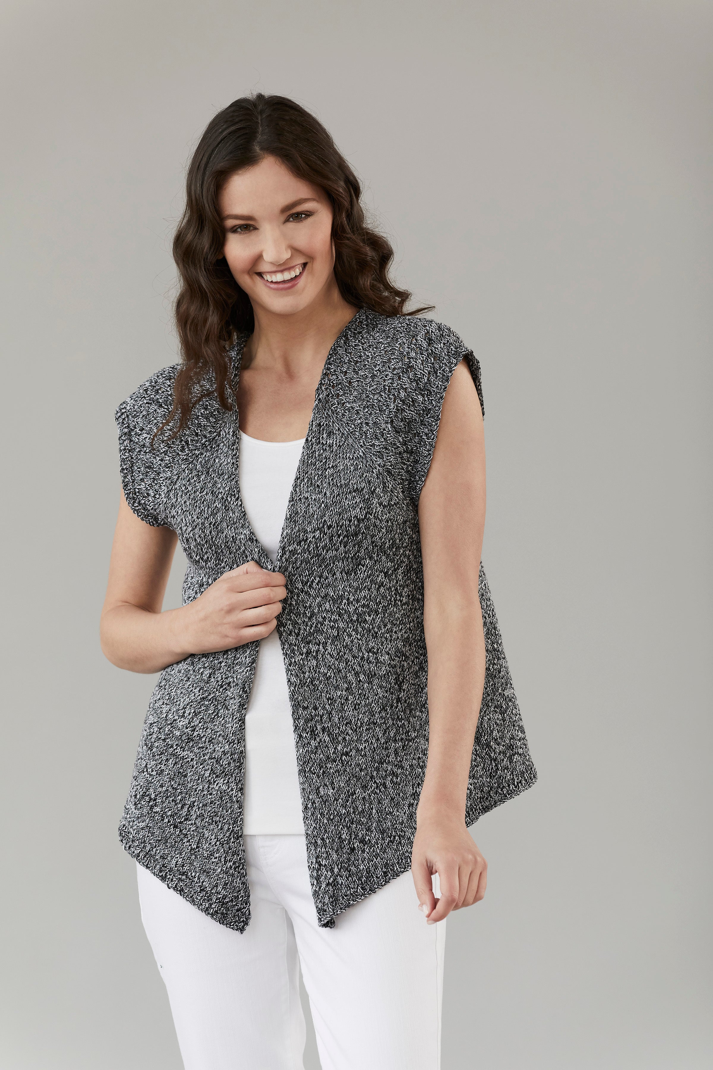 Tahki Yarns Woodley Vest Knitting Pattern
