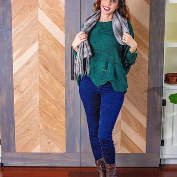 Boho Macrame Wrap Knit