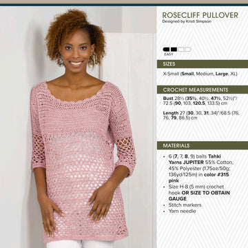 Tahki Yarns Rosecliff Pullover PDF