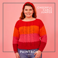 Paintbox Yarns Cheerful Cable Jumper Crochet Pattern