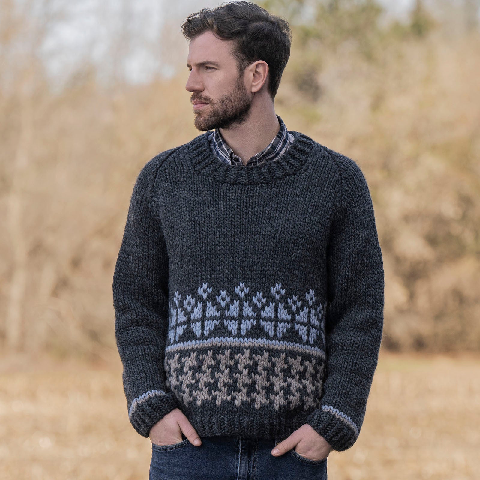 Blue Sky Fibers Swansboro Sweater Jumper Knitting Pattern