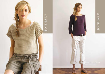 Jo Sharp Sideways Top Cotton Jumper Knitting Pattern
