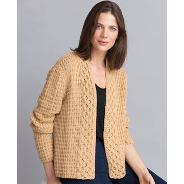String Cyndi Honeycomb Cardigan Knitting Pattern