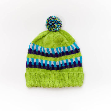 Paintbox Yarns Block Patterned Hat Knitting Pattern