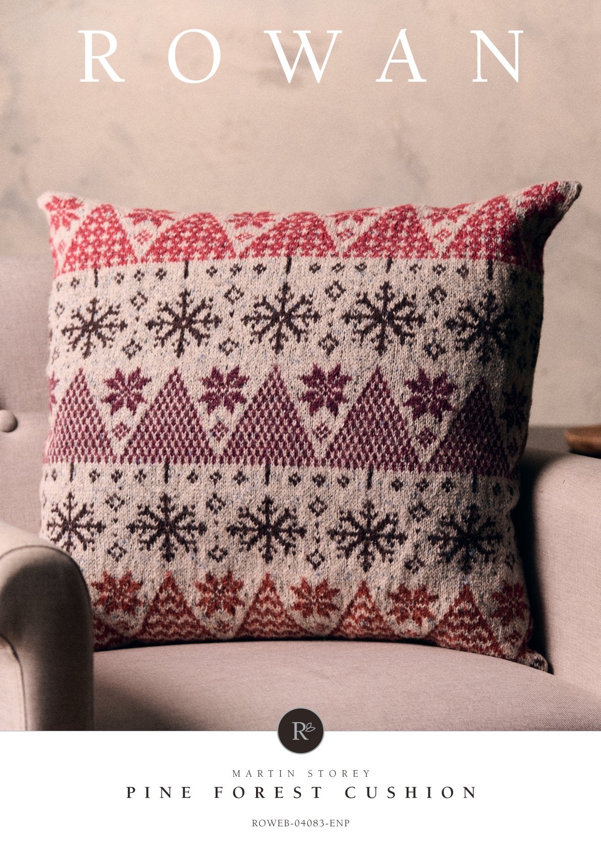 Pine Forest Cushion in Rowan Felted Tweed (Multicoloured version)
