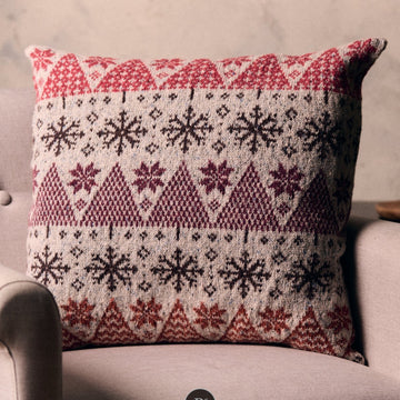 Pine Forest Cushion in Rowan Felted Tweed (Multicoloured version)