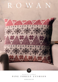 Pine Forest Cushion in Rowan Felted Tweed (Multicoloured version)