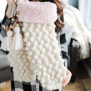 Bobble All The Way Stockings
