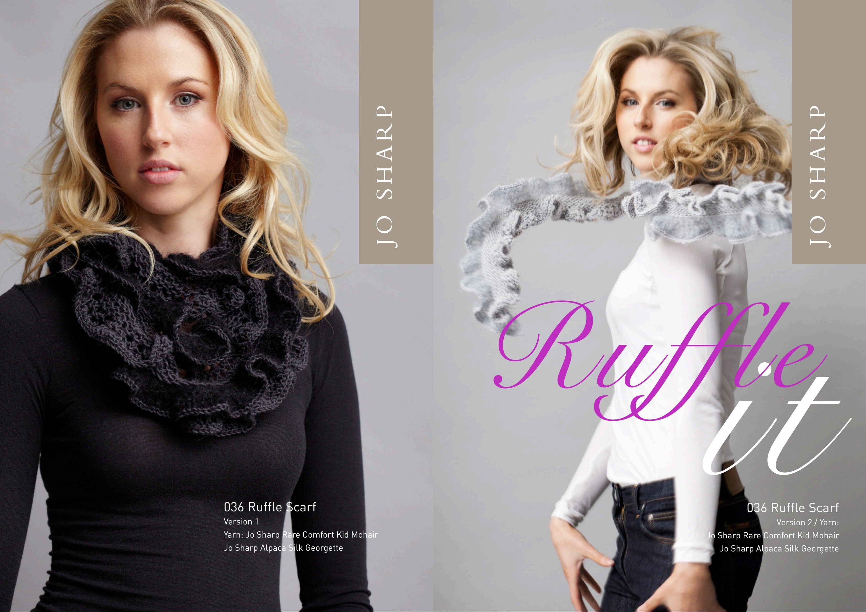Jo Sharp Ruffle Scarf Knitting Pattern