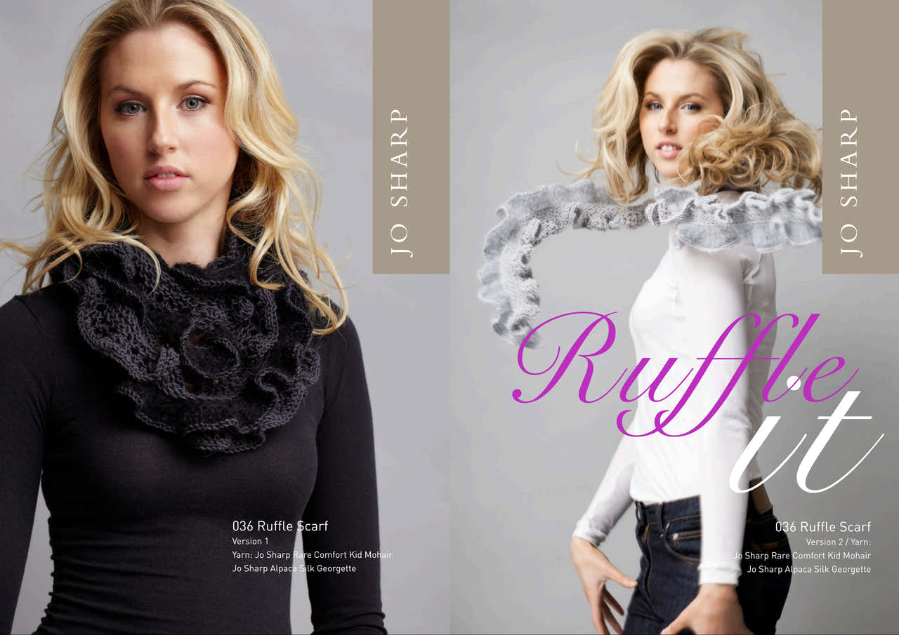 Jo Sharp Ruffle Scarf Knitting Pattern