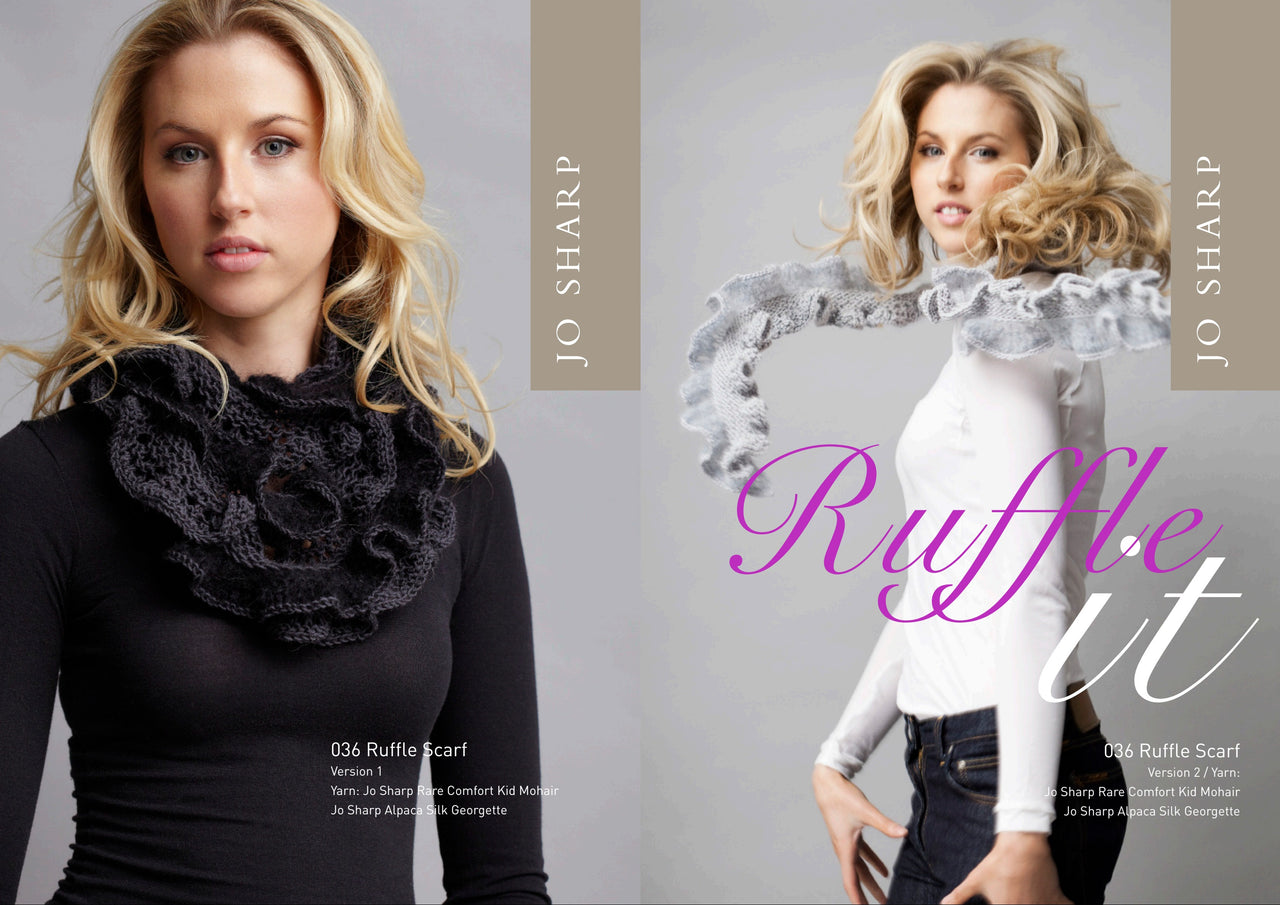 Jo Sharp Ruffle Scarf Knitting Pattern