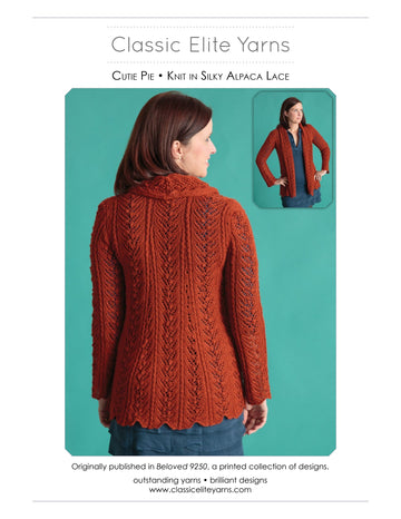 Classic Elite Yarns Cutie Pie Cardigan Knitting Pattern