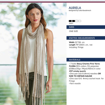 Stacy Charles Fine Yarns Auriela Wrap Knitting Pattern