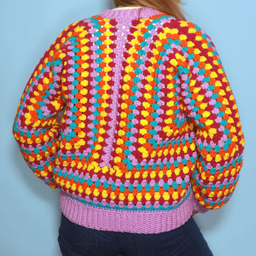 Paintbox Yarns Hey Hey Hexagon Cardigan Crochet Pattern