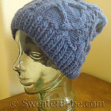 #160 Meandering Cables One-Ball Hat