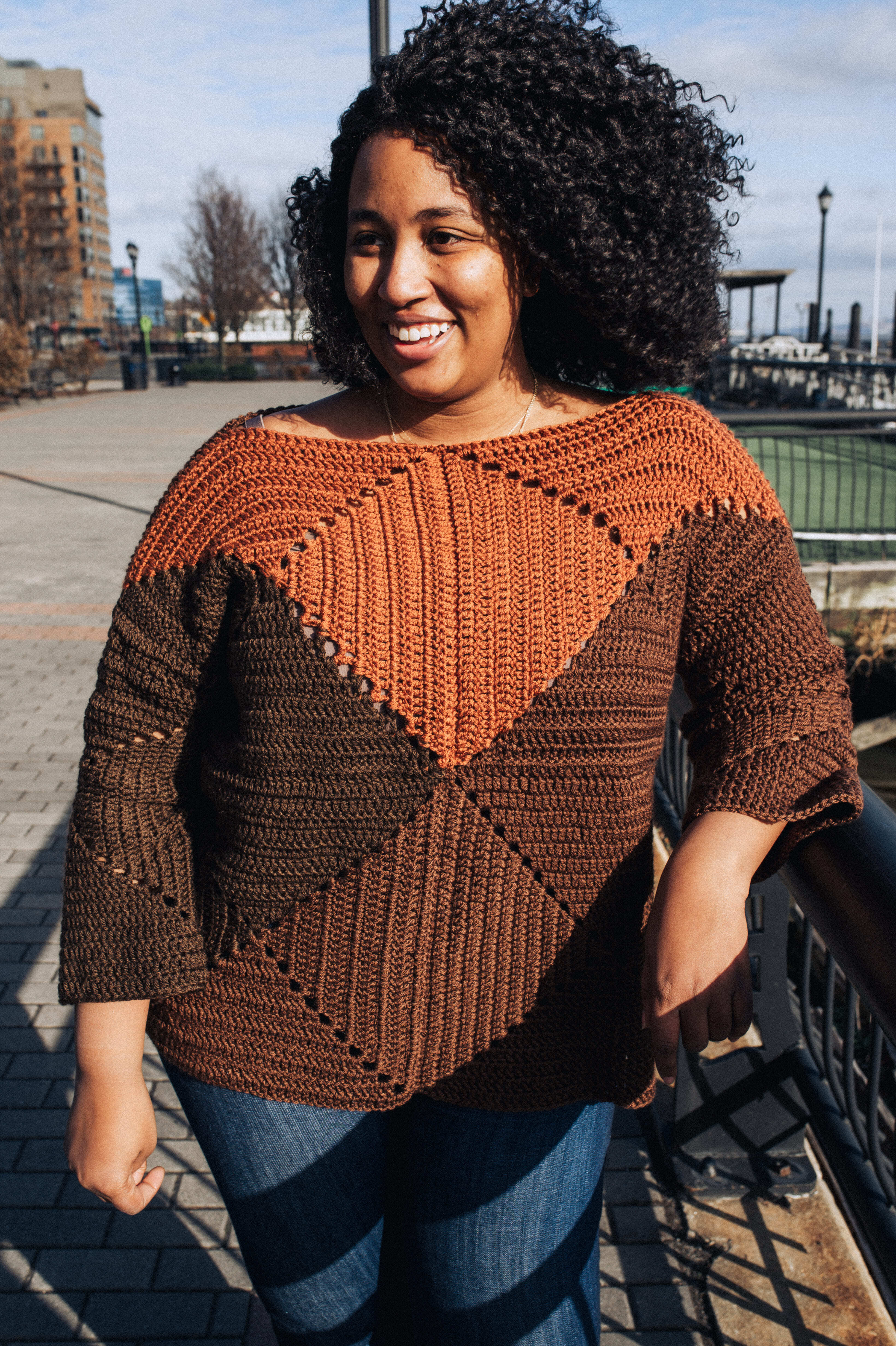 Salt Lake Sweater Jumper Crochet Pattern