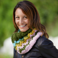 Valley Yarns Bargello Cowl Knitting Pattern