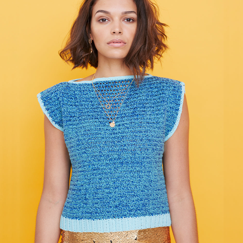 Paintbox Yarns Twin Lakes Top Crochet Pattern