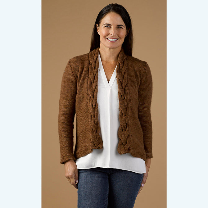 Stacy Charles Fine Yarns Rosewood Cardigan Knitting Pattern