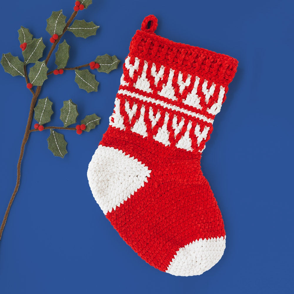Paintbox Yarns Jumbo Crochet Christmas Stocking PDF