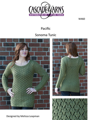 Sonoma Tunic Cascade Pacific Free Jumper Knitting Pattern