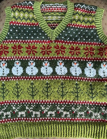 Christmas Sleeveless Jumper