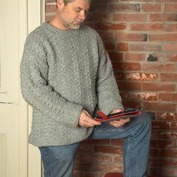 UnixexÃ¢â‚¬â„¢s Slip Stitch Pullover Jumper Knitting Pattern