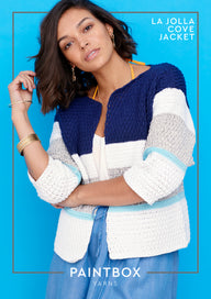 Paintbox Yarns La Jolla Cove Jacket Crochet Pattern