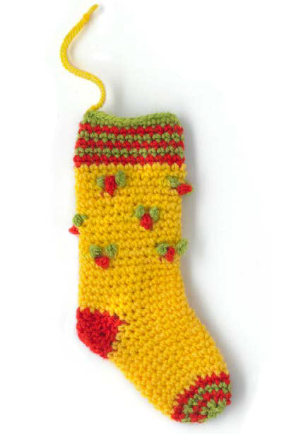 Paintbox Yarns Holly Stocking Crochet Pattern