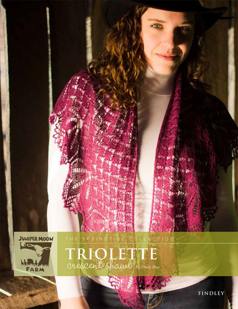 Juniper Moon Farm Triolette Wrap Knitting Pattern