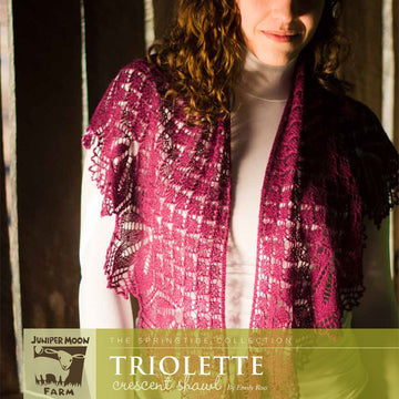 Juniper Moon Farm Triolette Wrap Knitting Pattern