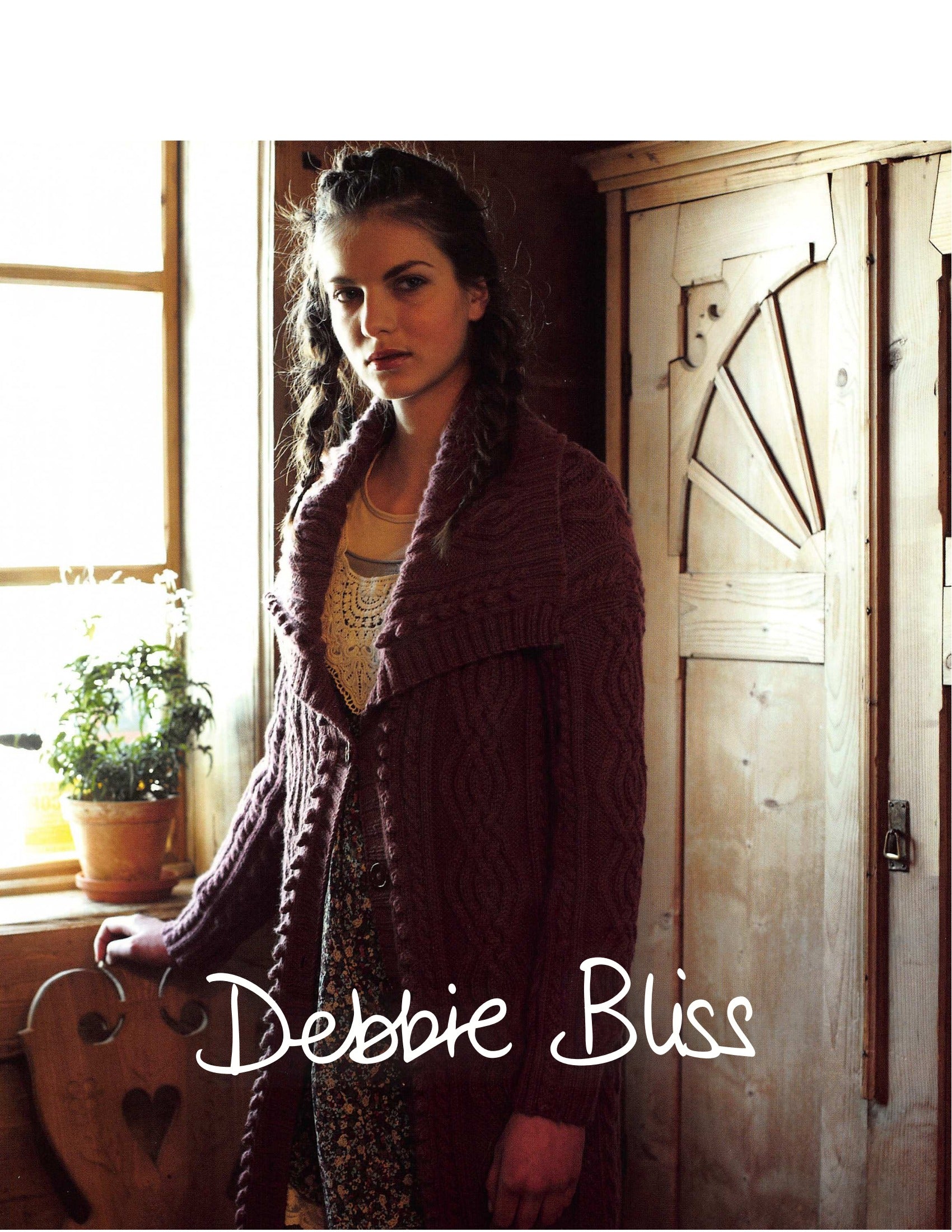 Debbie Bliss Cabled Coat Knitting Pattern