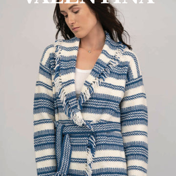 Jody Long Valentina Jacket with Belt Knitting Pattern