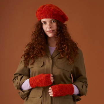 Debbie Bliss Nancy Beret & Hand Warmers Knitting Pattern
