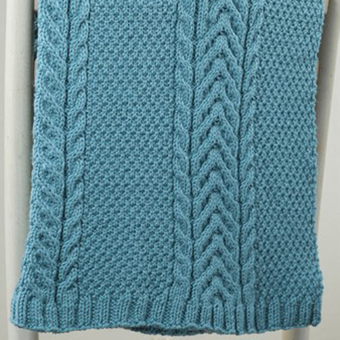 Valley Yarns Martius Baby Blanket Knitting Pattern