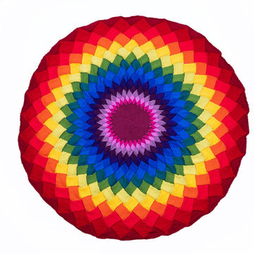 Deramores Entrelac Rainbow Blanket Knitting Pattern