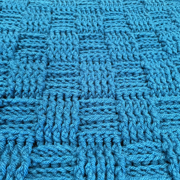 EASY Basketweave Lap Blanket