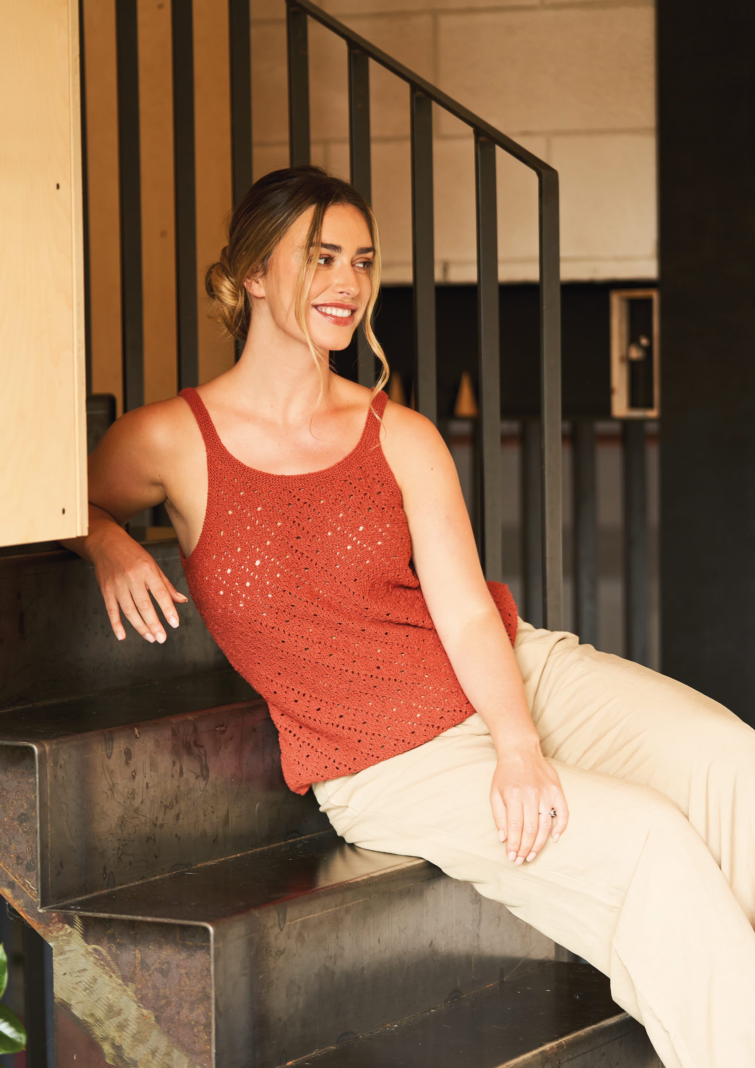 Relax Lace Top Knitting Pattern