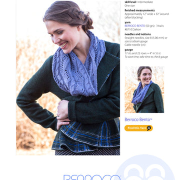Berroco Arundhati Cowl Knitting Pattern