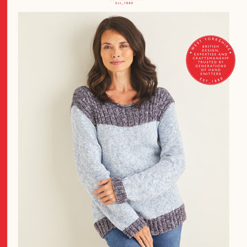 Sirdar Boatneck Sweater Jumper Knitting Pattern