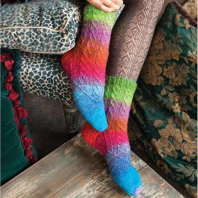 Noro Faux Cable Socks Knitting Pattern
