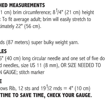 Furrows Rib Hat #708