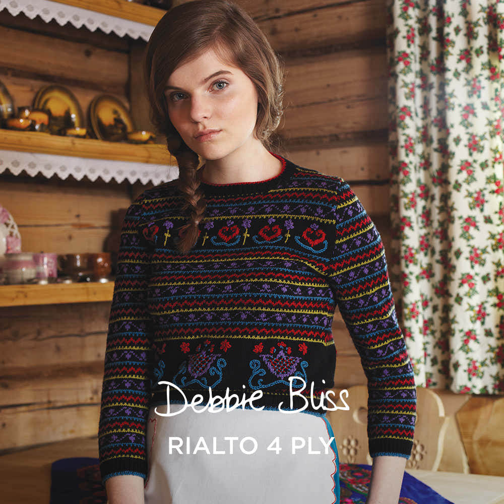 Debbie Bliss Agatha Fair Isle Sweater Knitting Pattern