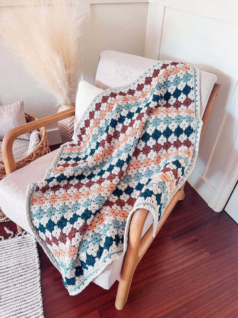 Colorful Granny Stitch Blanket