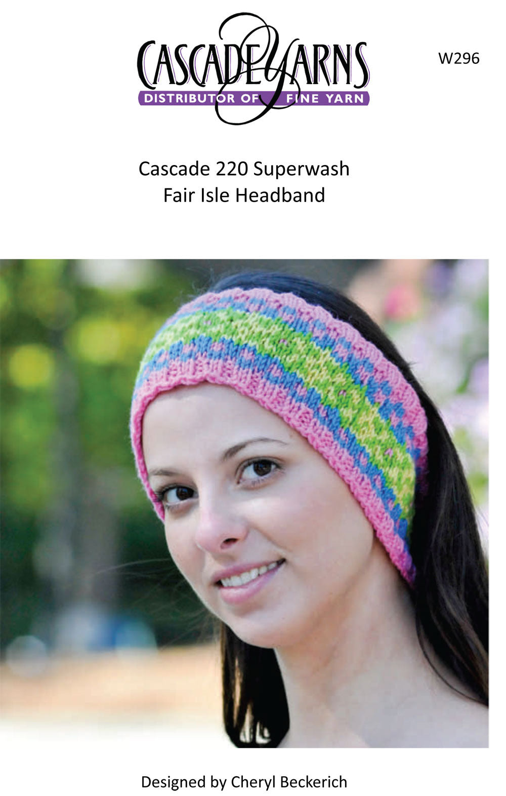 Fair Isle Headband Knitting Pattern